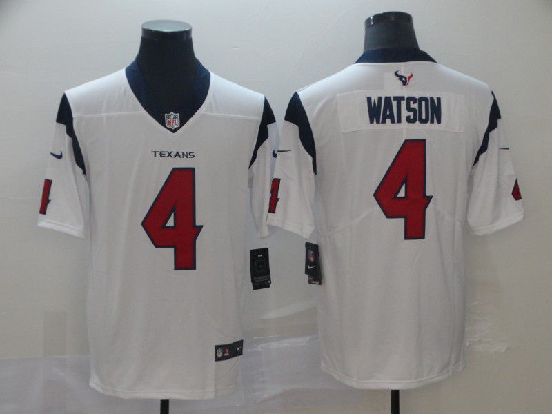 Men Houston Texans #4 Watson White Nike Vapor Untouchable Limited Player NFL Jerseys->houston texans->NFL Jersey